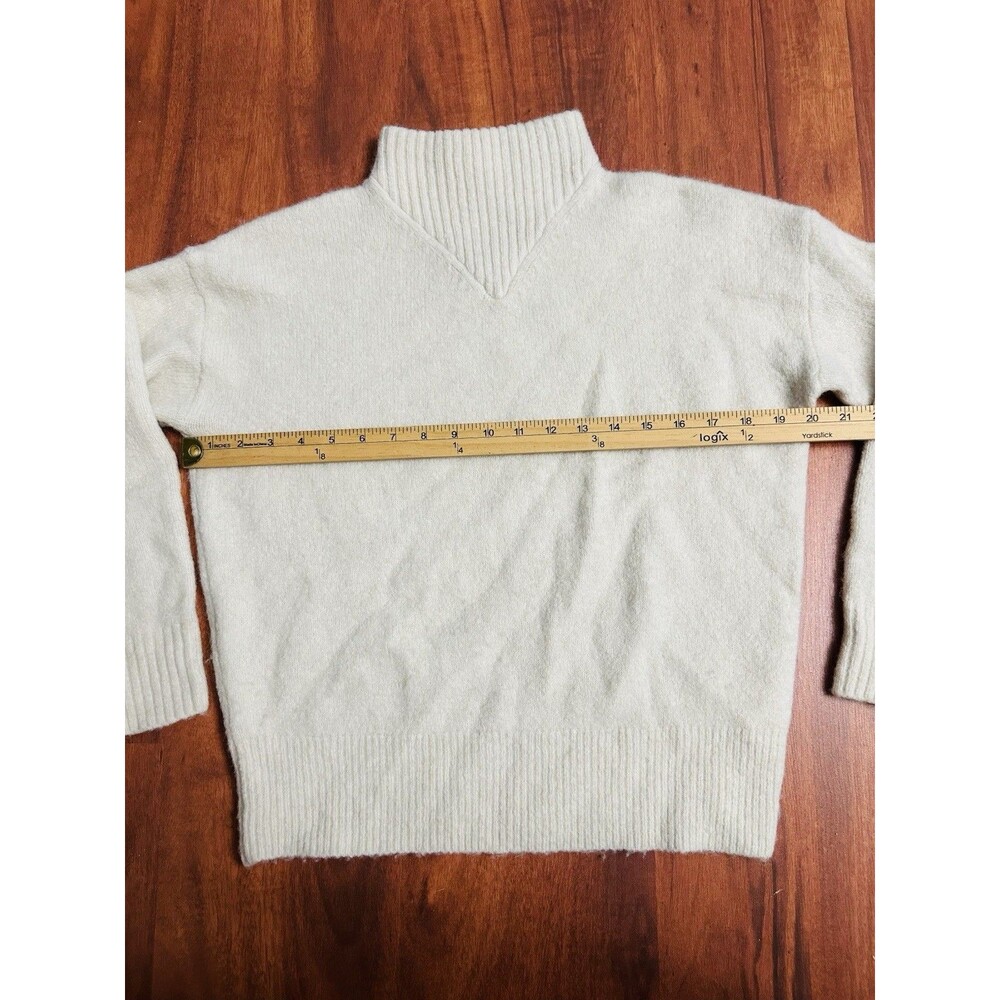 Madewell Women's Dillon Mockneck Pullover Sweater Sz XXS Cream - Picture 4 of 7